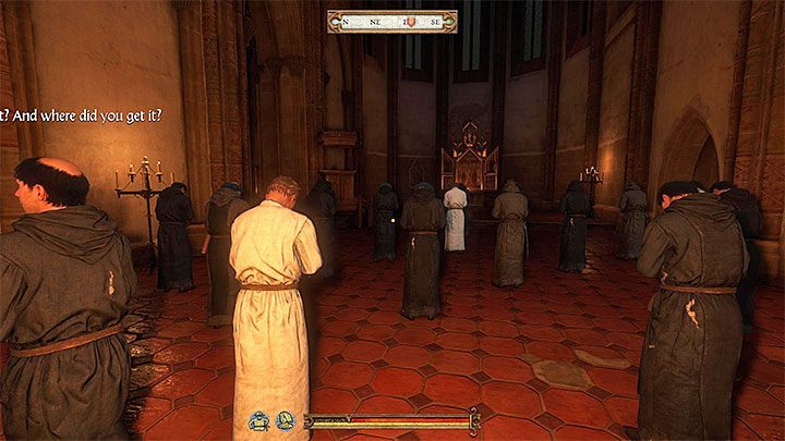 Luigi's mansion 3 praying in the monastery