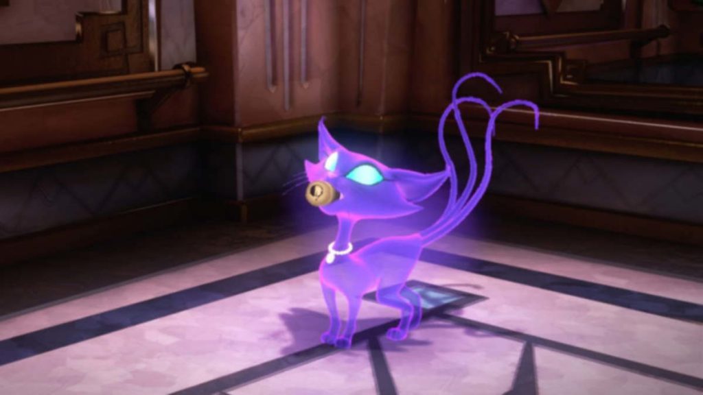 Luigis mansion 3 Ghost Cat Stealing Button Luigis mansion 3 purple ghost cat stealing elevator floor button