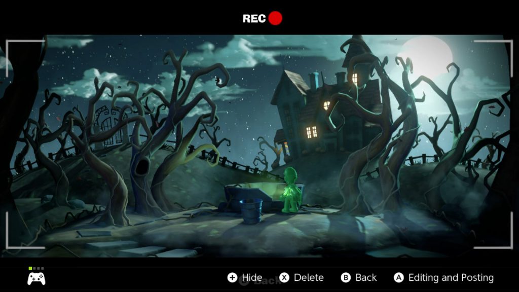 Luigis mansion 3 Spooky Movie Set Luigis mansion 3 spooky movie set with well and mansion in background
