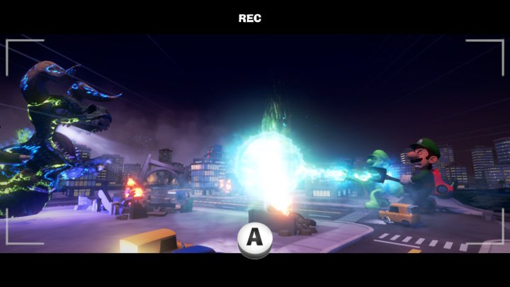 Luigis mansion 3 Ghost Kaiju vs Luigi and Gooigi Luigi's Mansion 3 coop mini city movie set with kaiju fighting luigi and gooigi