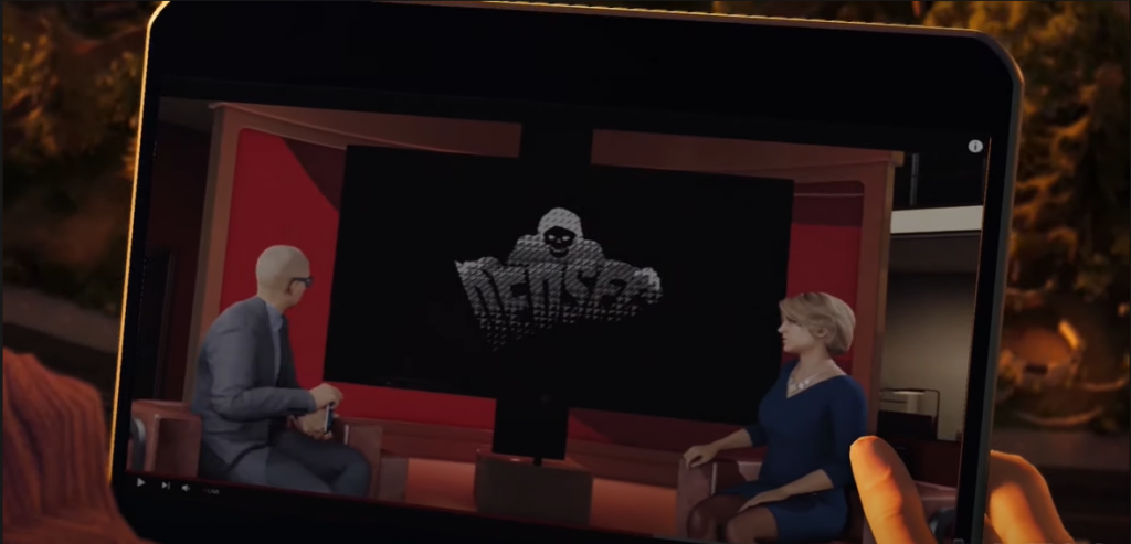 Watch Dogs 2 watching the Haum 2.0 reveal getting ruined by DedSec on a tablet