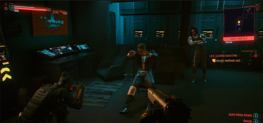 Cyberpunk Capturing Anders Hellman Cyberpunk 2077 Anders Hellman, his guard and Johnny Silverhand