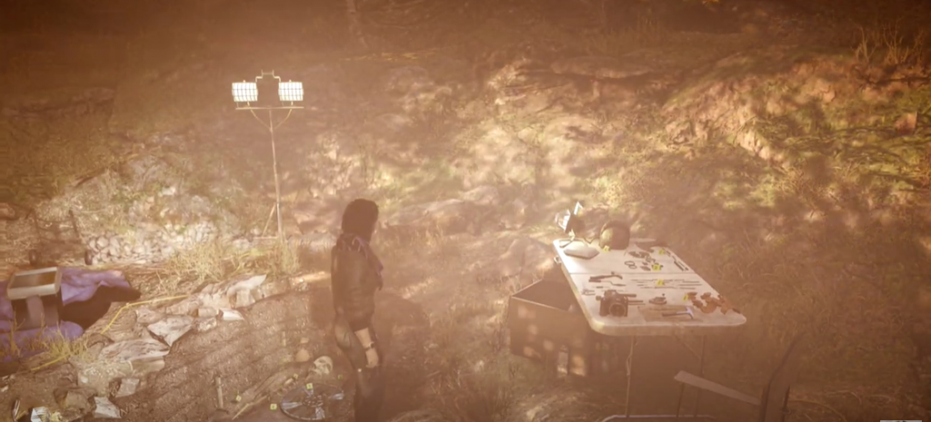 Assassin's Creed Valhalla Eivor's Gravesite Assassin's Creed Valhalla Layla researching Eivor's excavated gravesite