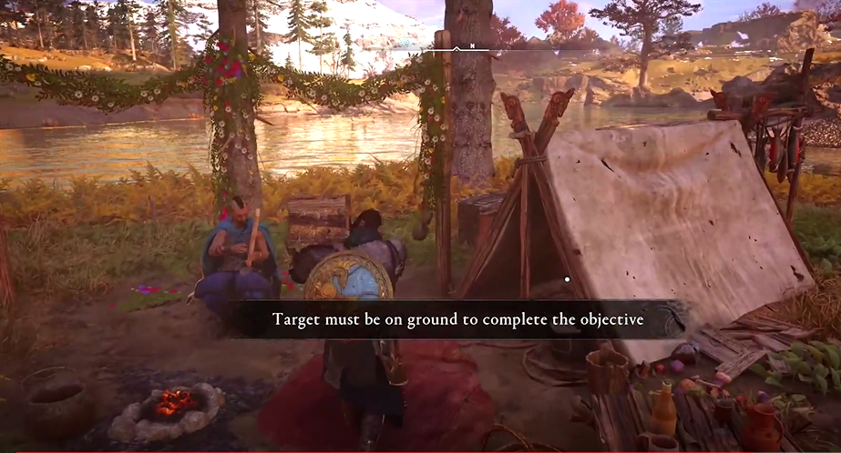 Assassin's Creed Valhalla Repton Bard AC Valhalla Eivor meeting the Repton Bard on his island