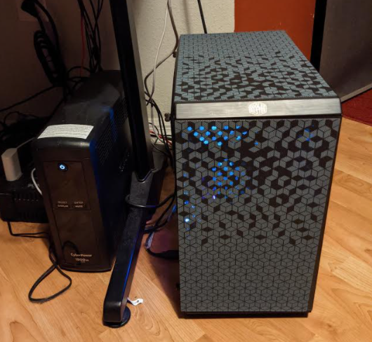 Cooler Master Masterbox Size Comparison My new cooler master masterbox case next to my tower style UPS