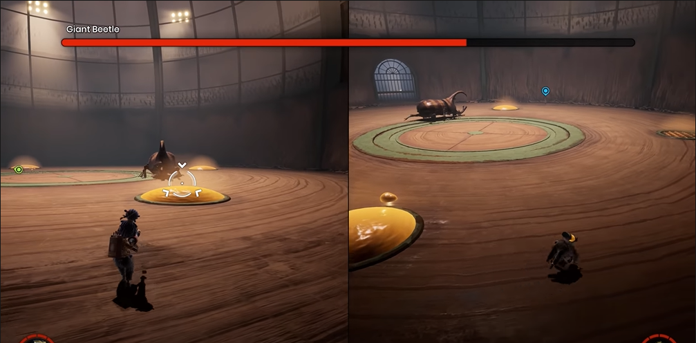 It Takes Two Coop battle with giant beetle