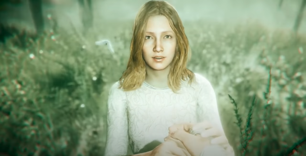 Far Cry 5 Faith Seed guiding the deputy through a field of bliss