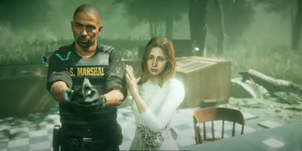 Far Cry 5 Faith Seed guiding the Marshall Far Cry 5 Faith Seed guiding the Marshall while he holds a gun in the prison