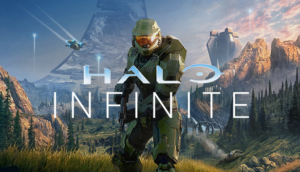 Halo Infinite game log with vistas behind Master Chief