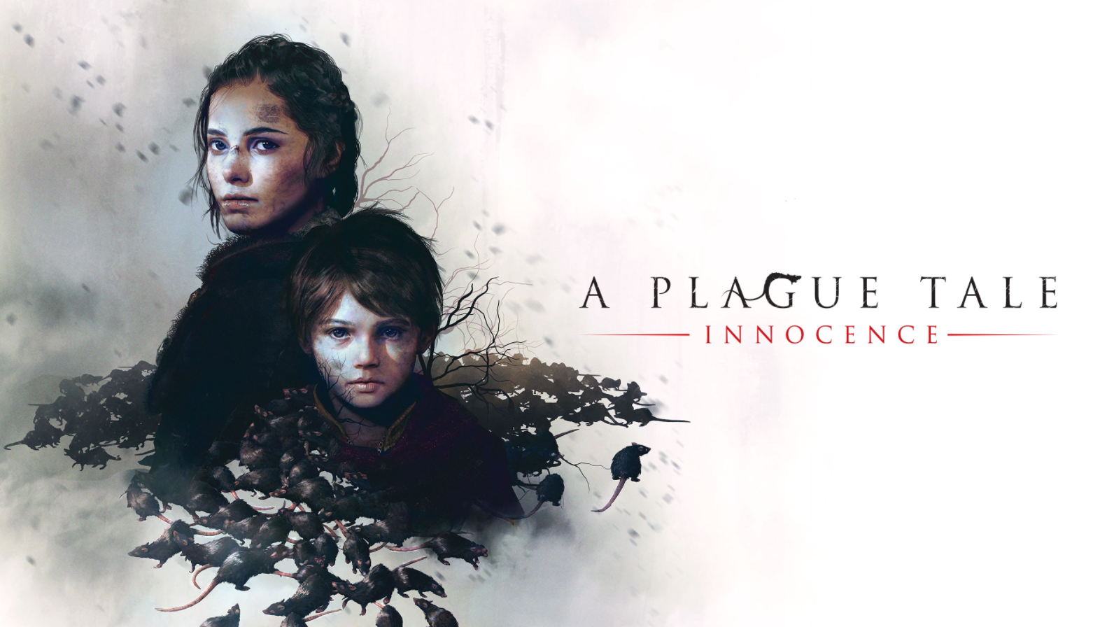 A Plague Tale Innocence with Amicia de Rune and her brother Hugo above rats