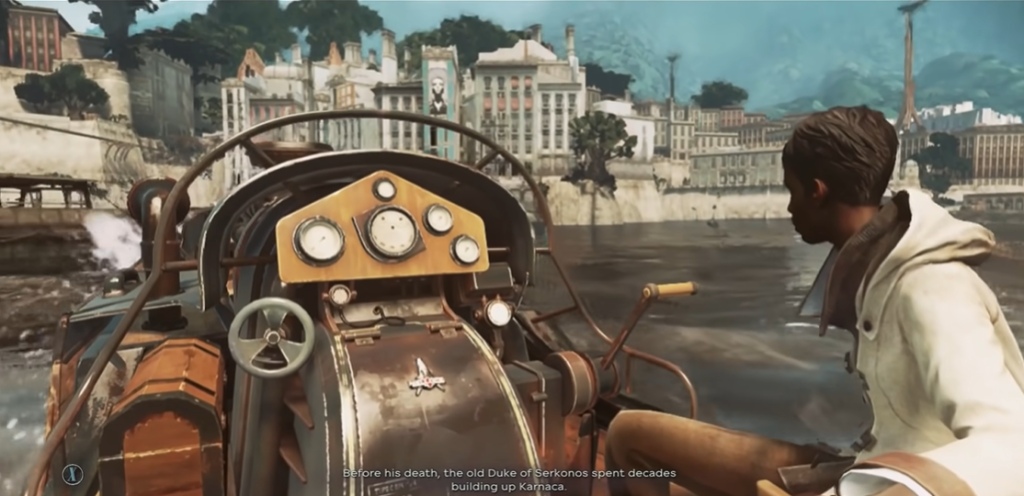Billie Lurk Driving Boat to the Coast Dishonored 2 Billie Lurk driving the boat to the coastline