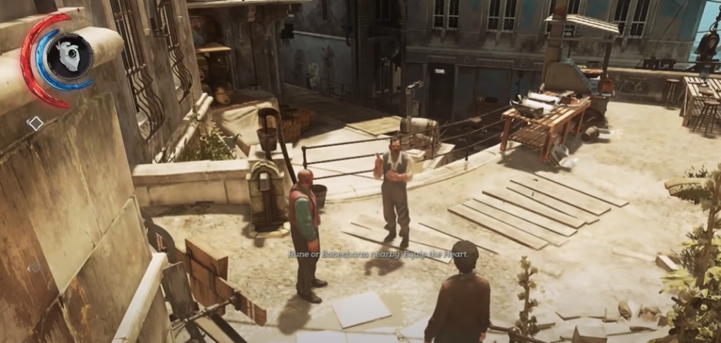 Listening in on Citizens Dishonored 2 listening to citizens conversation