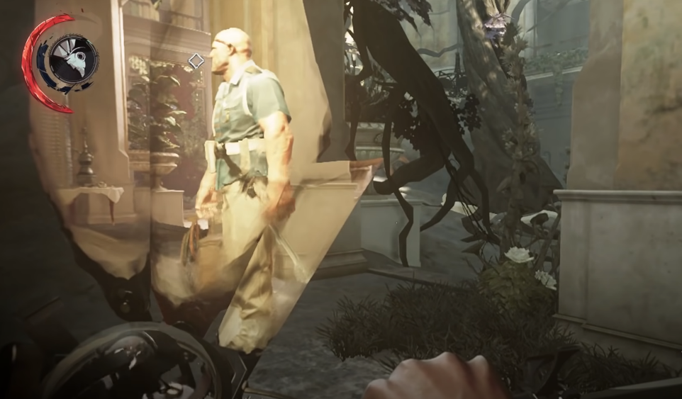 Timepiece Shows a Window to the Past Dishonored 2 Timepiece showing the past through shards while in the present
