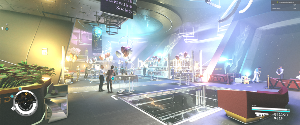 Cruising the Stars Starfield Siren of the Stars luxury starship ballroom