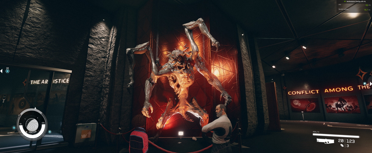 Starfield UC Vanguard Terrormorph in museum