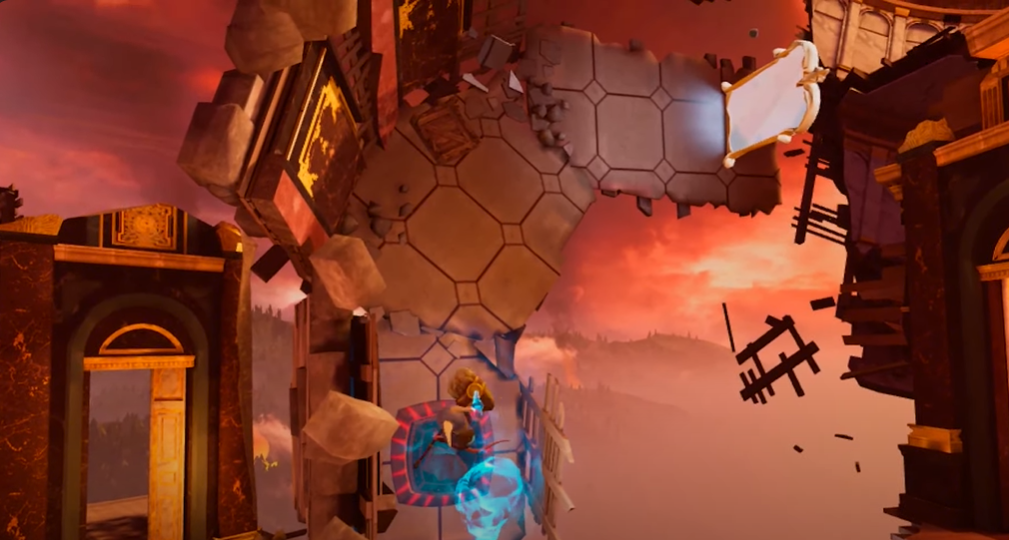 Moss Book 2 disintegrated castle level