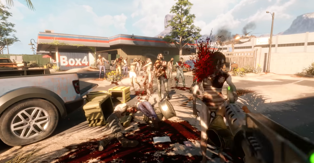 Arizona Sunshine 2 killing zombies with an M-16