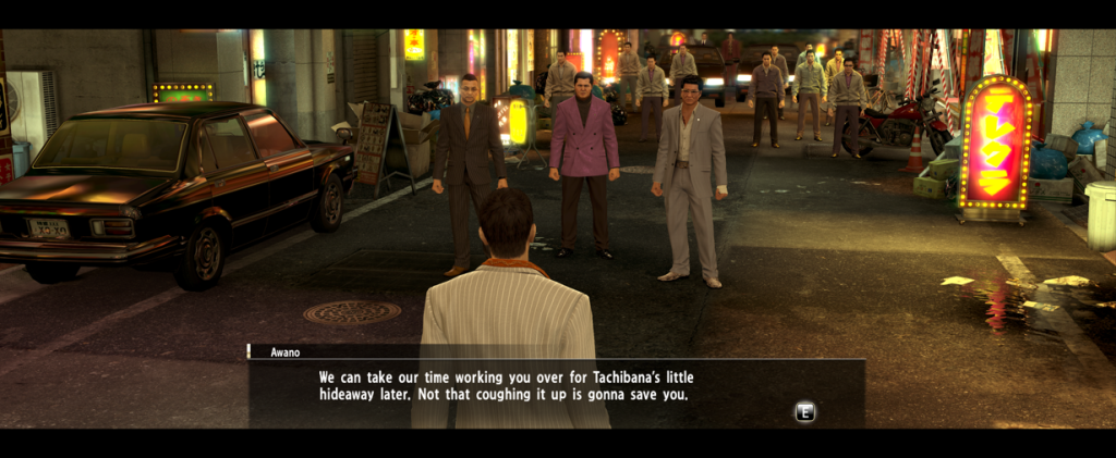 Kiryu standoff with Dojima Yakuza heads