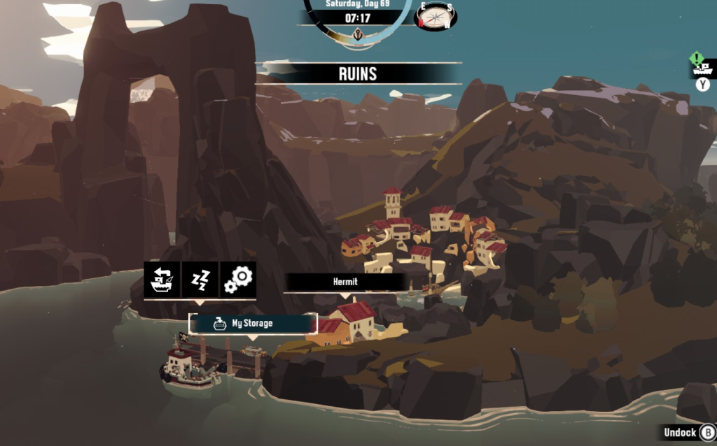 Dredge Ruins near Gale Cliffs