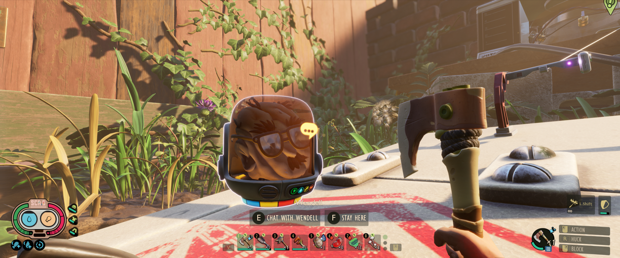 Grounded floating Wendell Head