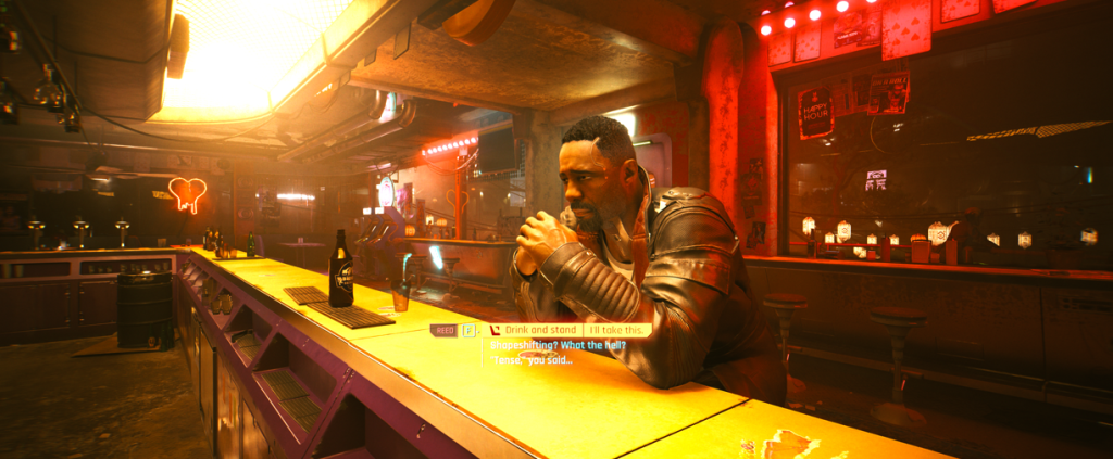 At the Bar with Reed Cyberpunk Phantom Liberty Ending bar stop