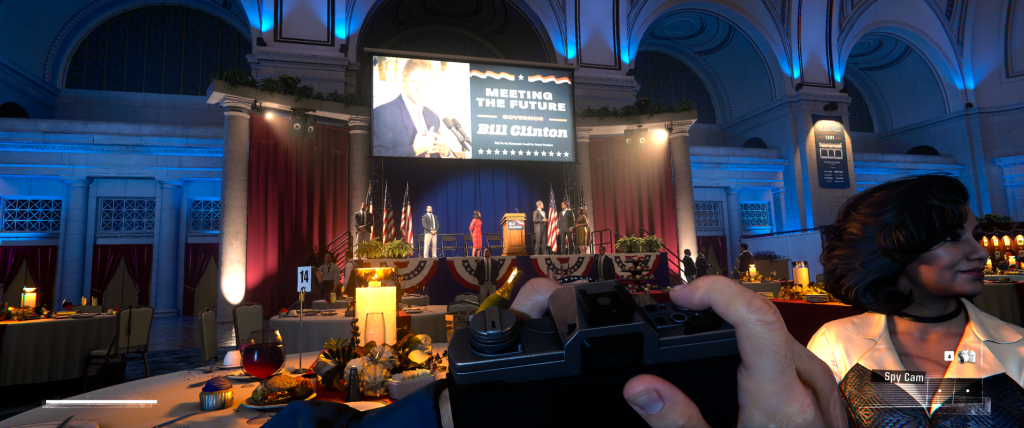 Bill Clinton Mission COD BO6 Bill Clinton fundraiser with camera in hand