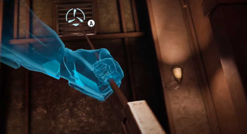 Batman Arkham Shadow Bat grapple in VR