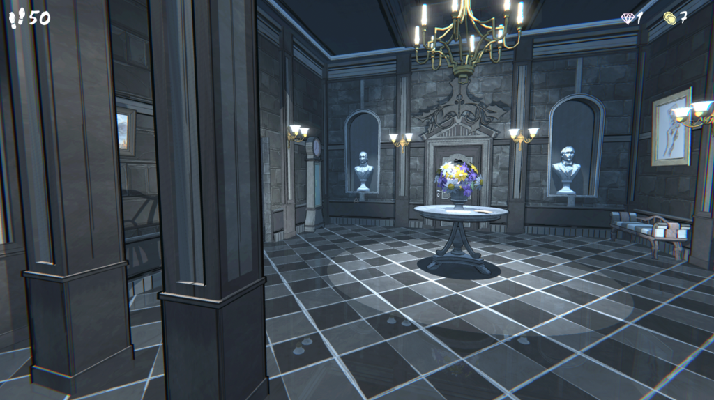 The Blue Prince entrance room