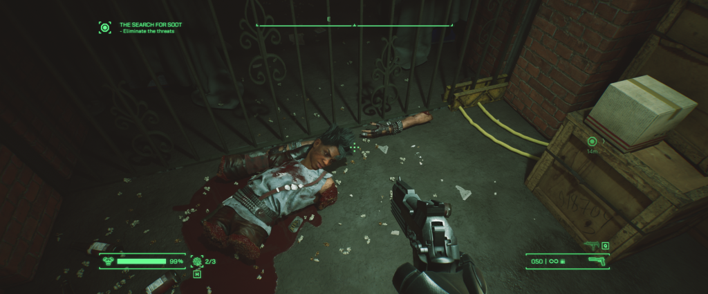 Gritty and Violent Robocop is violent and this poor lady's parts are everywhere