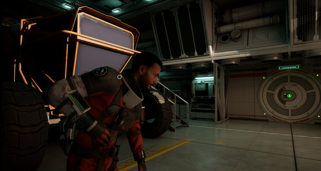 Thomas Cross exploring labs on Persephone